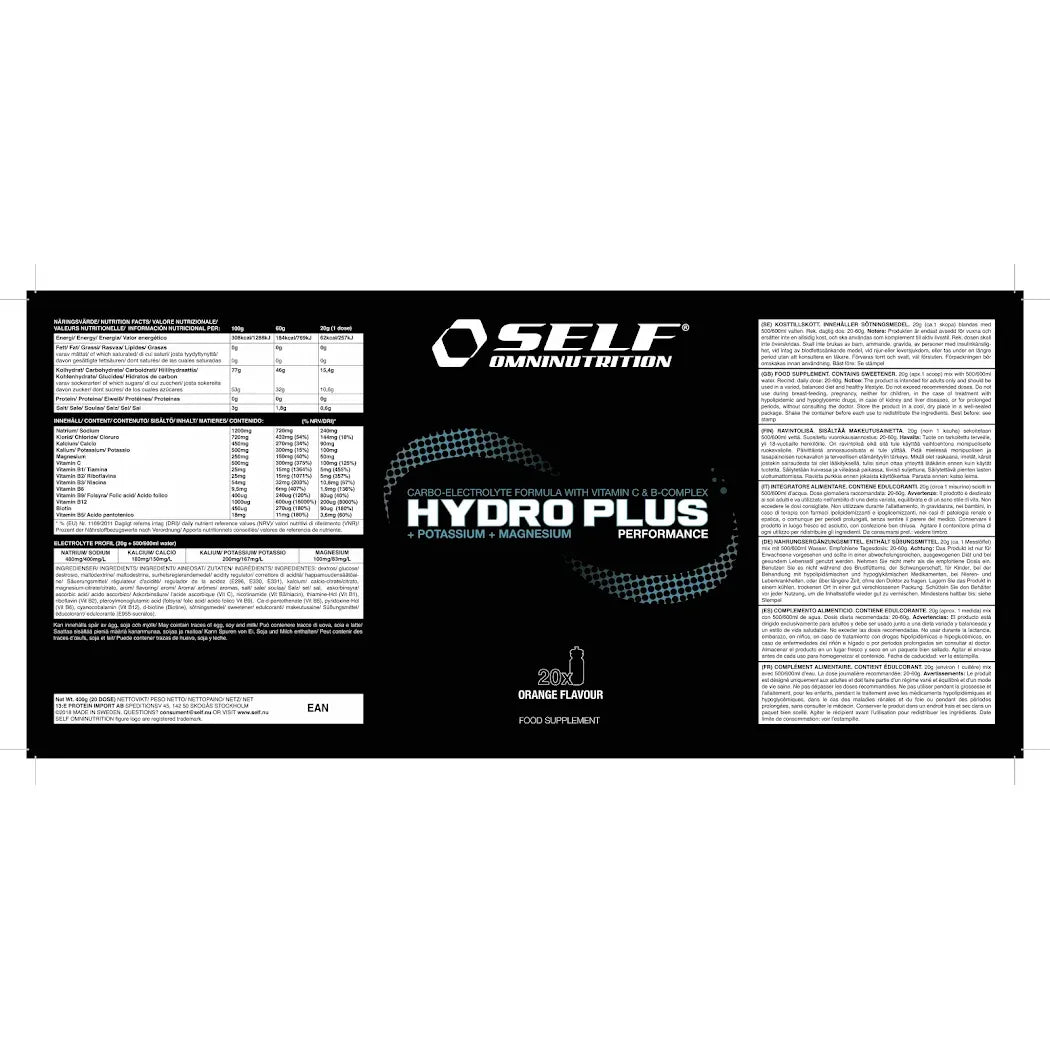 Self Omninutrition Hydro Plus 400 grammi