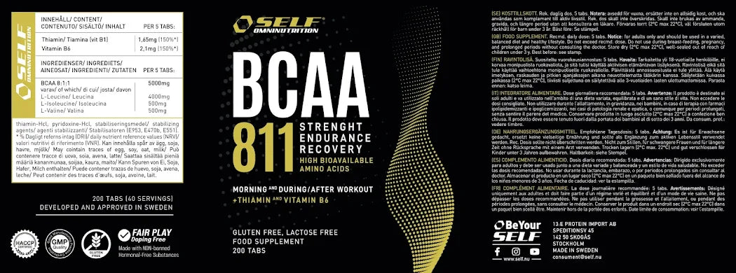 Self Omninutrition Bcaa 8.1.1 200 compresse