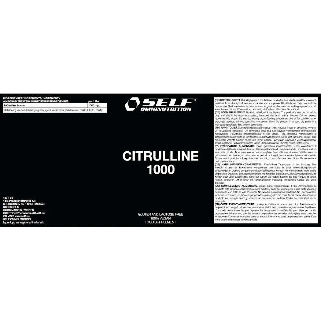 Self Omninutrition Citrulline 1000 100 compresse