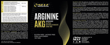 Self Omninutrition - Arginina Alfa-Chetoglutarate (AAKG) - 100 compresse