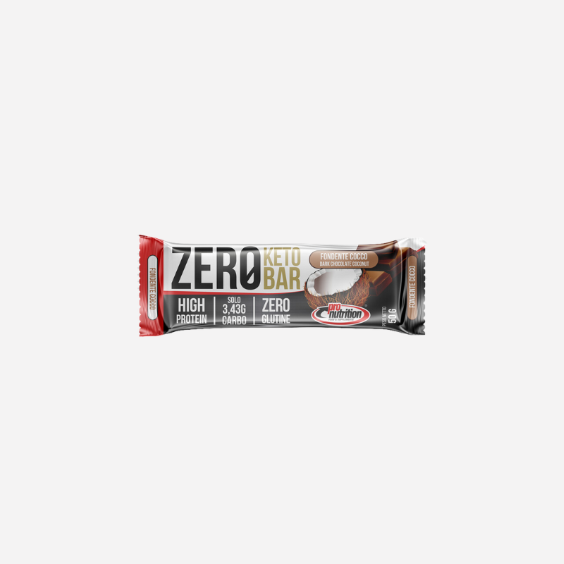 Zero Keto Barretta - Cioccolato Fondente e Cocco - 50 grammi