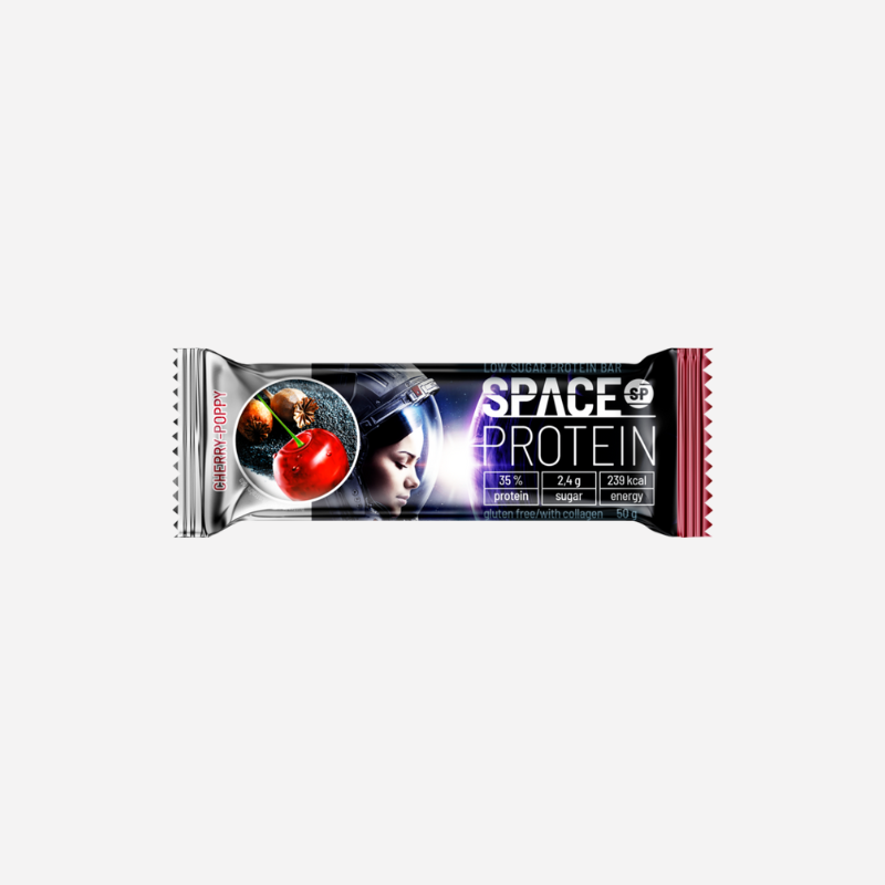 Space Protein Bar - Ciliegia e Papavero - 50 gr