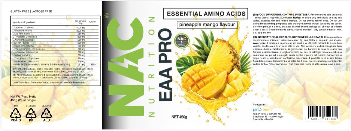 NAC Nutrition EAA Pro 450 grammi