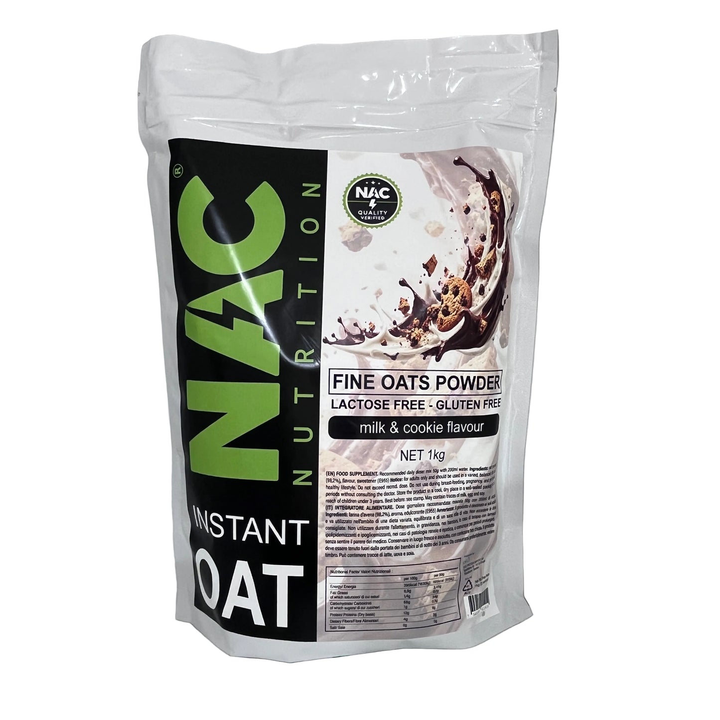 NAC Nutrition Instant Oat polvere 1 Kg