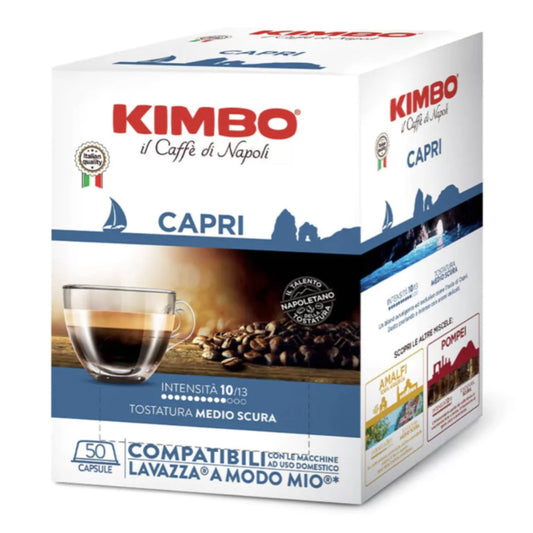 50 Capsule Kimbo Capri compatibili Lavazza® A Modo Mio®