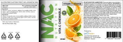 NAC Nutrition Vitamina C Masticabile - Gusto Arancia (60 cpr)