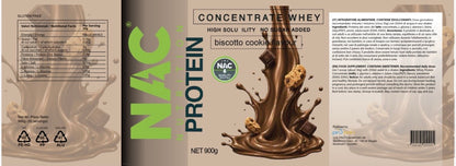 NAC Nutrition Concentrate Whey Protein 900 grammi