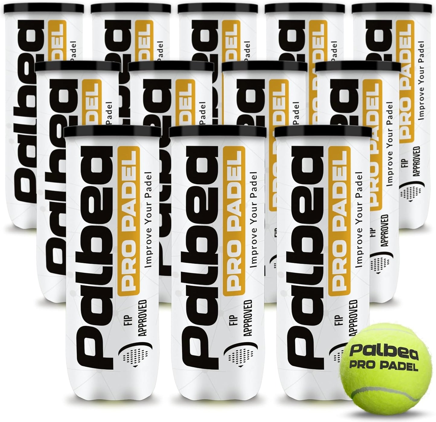 Palline Padel Approvate FIP - Palbea Pro Padel