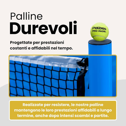 Palline Padel Approvate FIP - Palbea Pro Padel