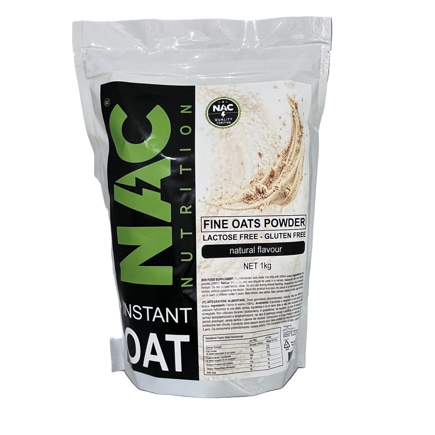 NAC Nutrition Instant Oat polvere 1 Kg