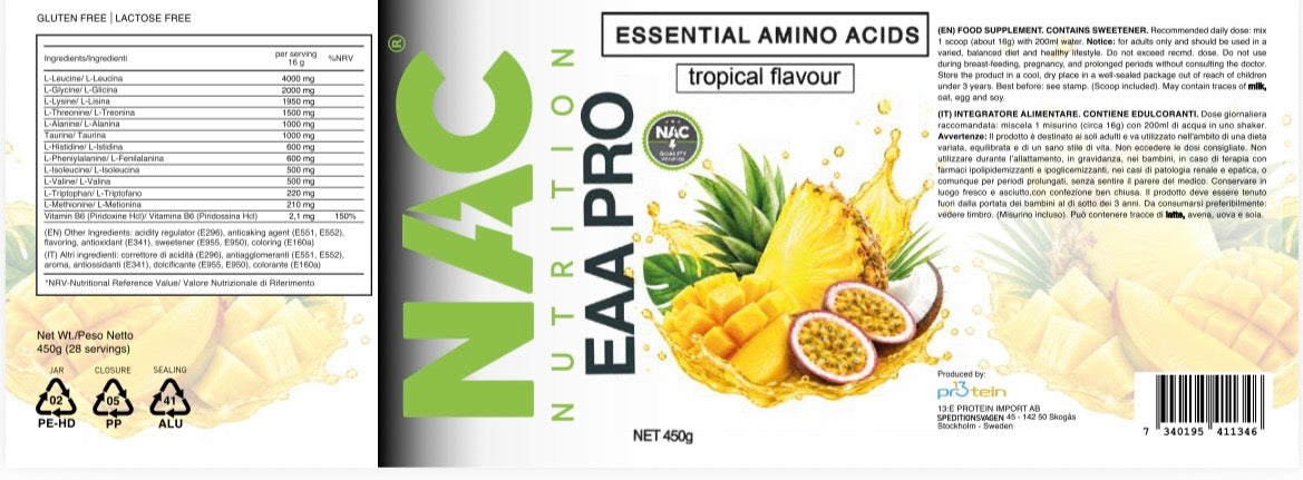 NAC Nutrition EAA Pro 450 grammi