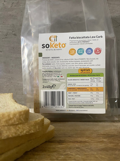 Fette Biscottate Keto Low Carb 0% di zuccheri