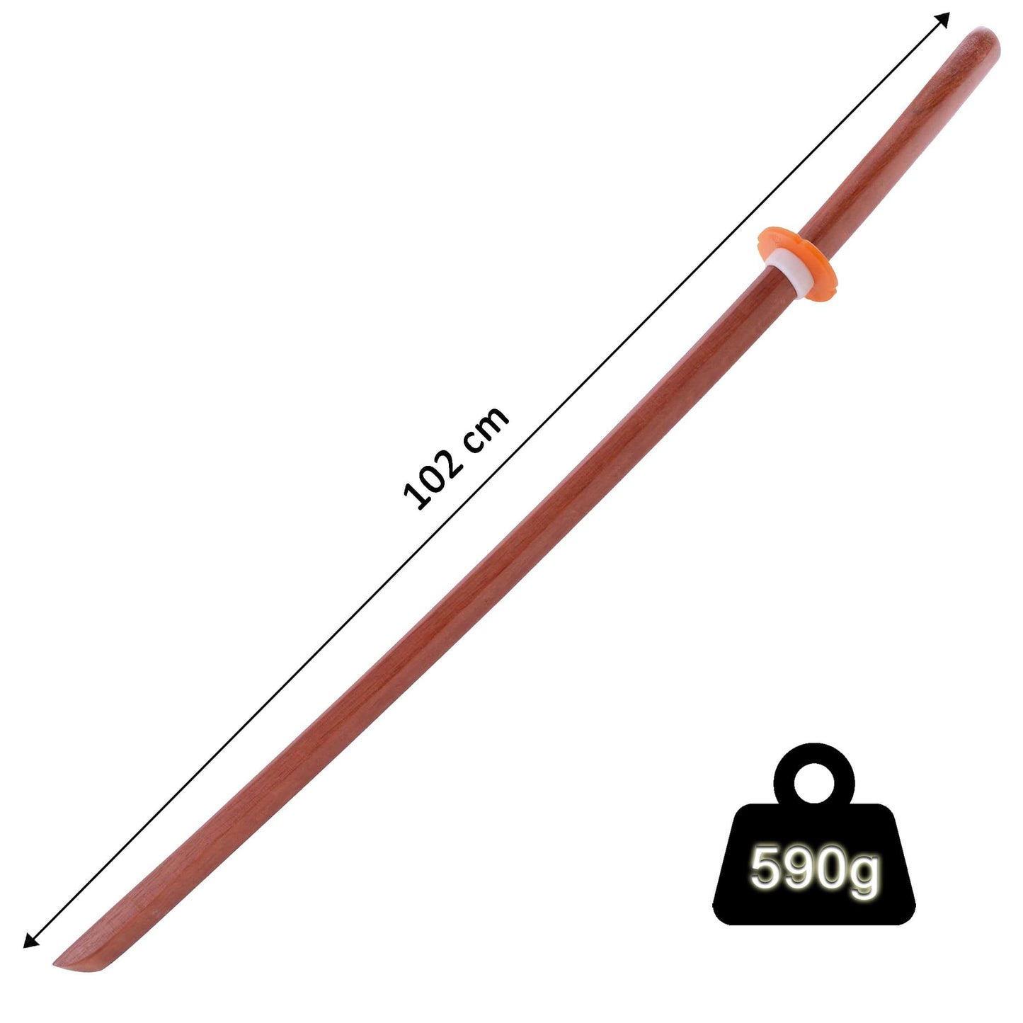 Bokken in legno Suburito, Bokuto con Tsuba - Allenamento per Aikido, Iaido, Kobudo, Kendo, Kenjutsu