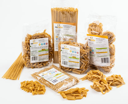 "BOX MIX PASTA" Pasta Low Carb e RISO per Dieta Keto | Proteica | 1% Zuccheri | 36% Proteine