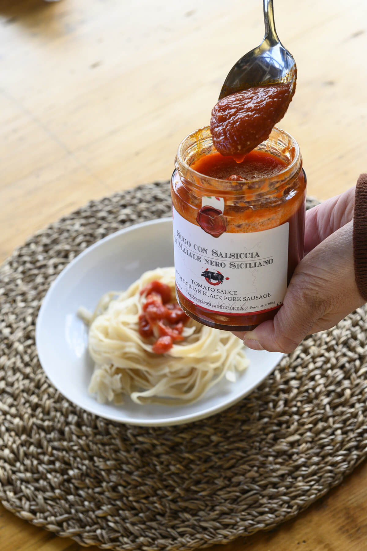 Sugo con salsiccia di maiale nero siciliano - Segreti di Sicilia