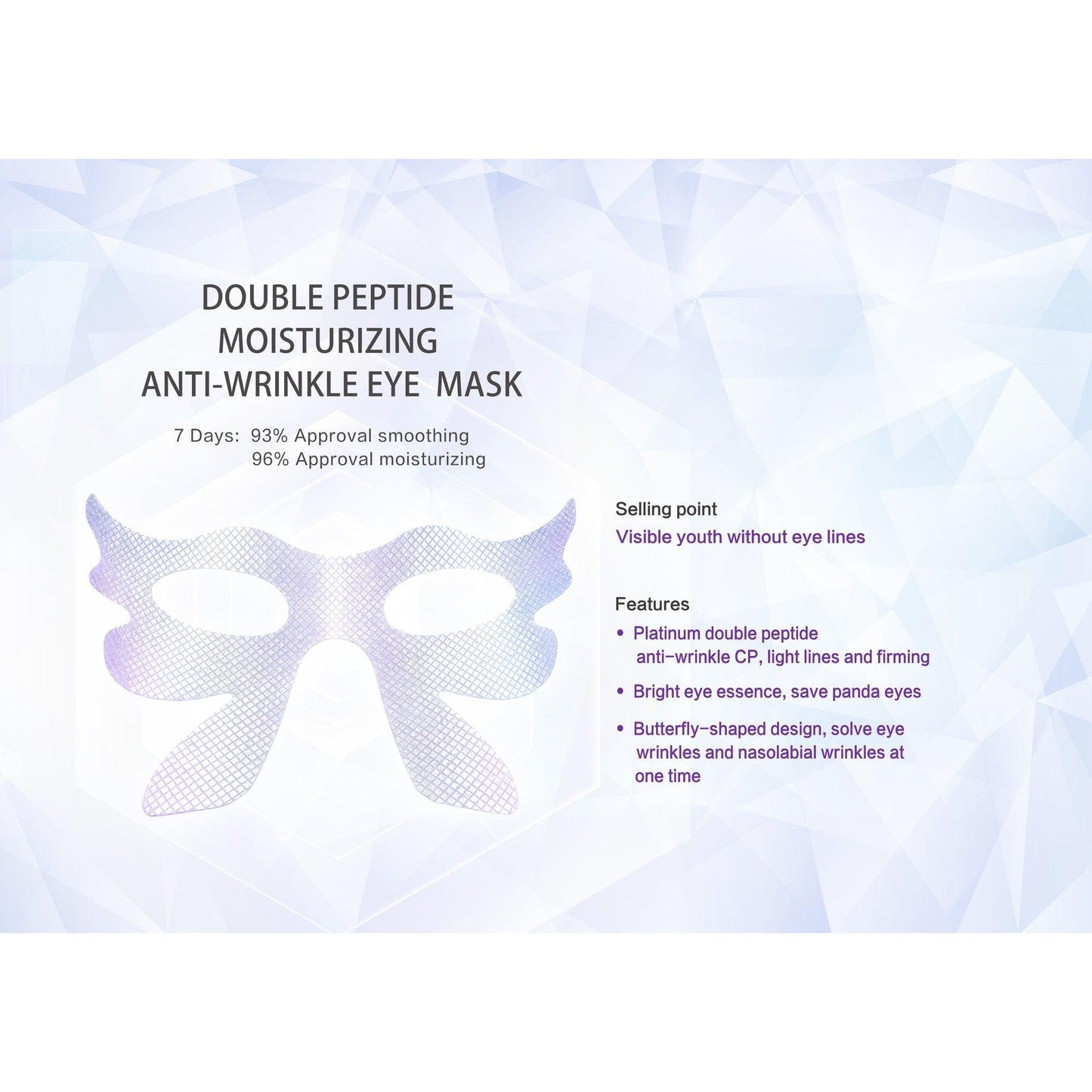 WETCODE - Dual-peptide Moisturizing Anti-wrinkle Eye Mask *5pz