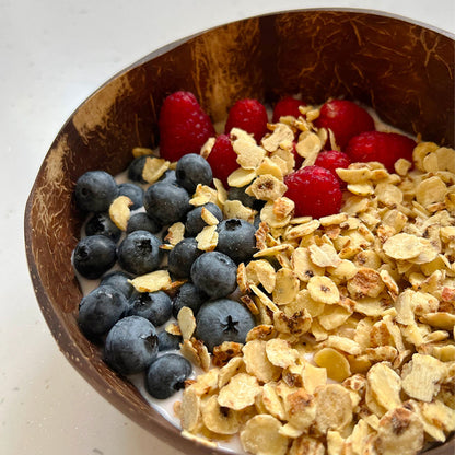 Cocco Bowl Artigianali iHEALTHY: Set Ciotola e Cucchiaio Eco-Friendly per i Tuoi Piatti