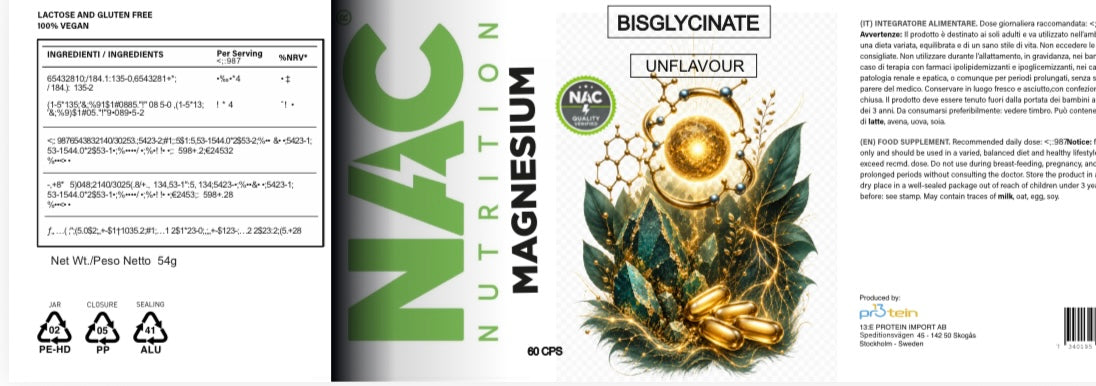 NAC Nutrition Magnesio Bisglicinato masticabile 60 compresse