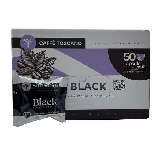 Caffè Toscano Black Quality Compatibili Nescafè®* Dolce Gusto® 50 capsule