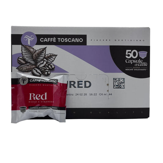 Caffè Toscano Red Quality - Compatibili Nescafè®* Dolce Gusto® - 50 capsule