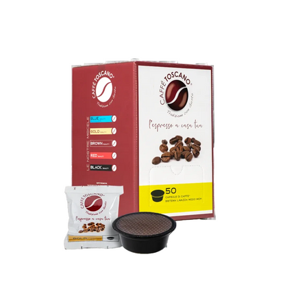 Caffè Toscano Compatibili Lavazza®* A Modo Mio®* Miscela Gold Quality 50 capsule