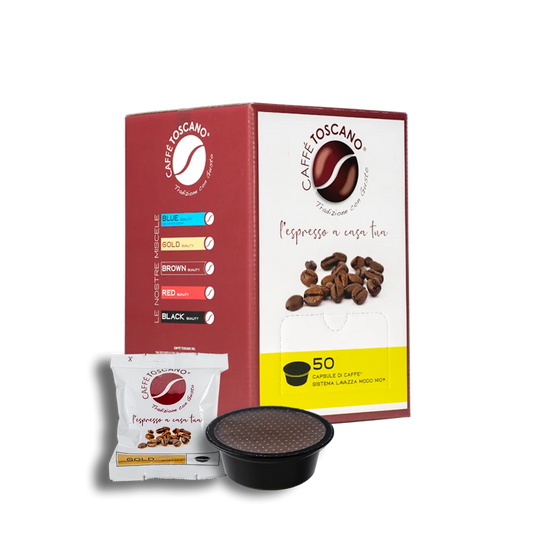 Caffè Toscano Compatibili Lavazza®* A Modo Mio®* Miscela Gold Quality 50 capsule