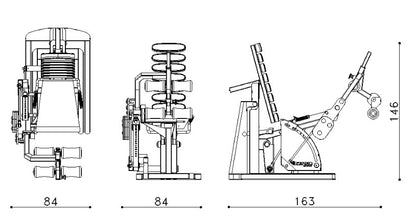 Attrezzi Fitness - Auxotonic - SEATED LEG CURL MACHINE
