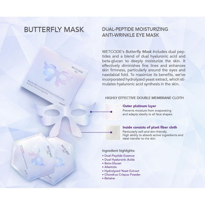 WETCODE - Dual-peptide Moisturizing Anti-wrinkle Eye Mask *5pz