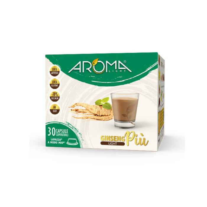 AROMA Caffè Ginseng Senza Lattosio 30 Capsule Compatibili A Modo Mio*