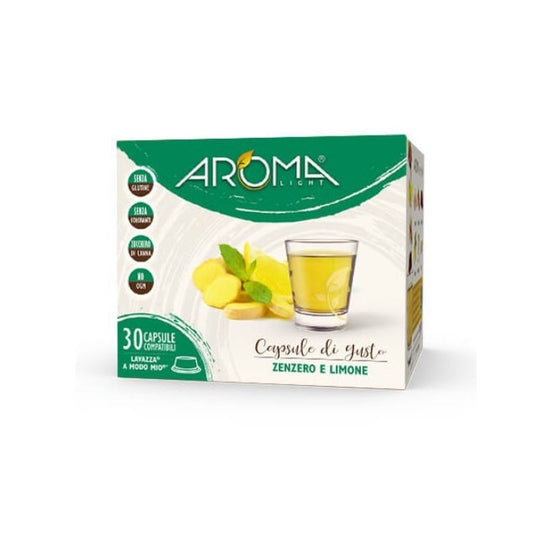 AROMA Zenzero e Limone 30 Capsule Compatibili A Modo Mio*