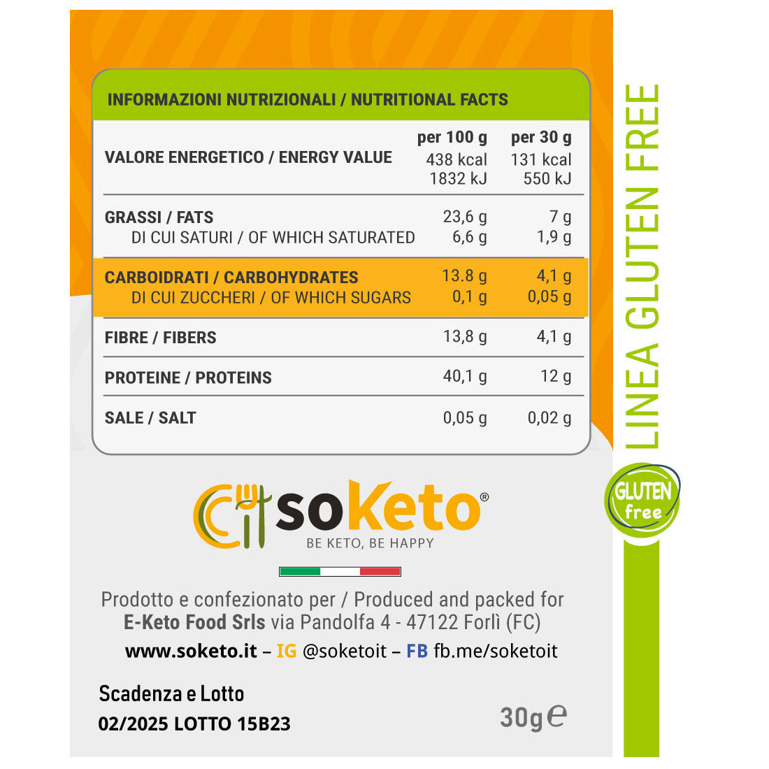 Biscotti Frollini KETO SENZA GLUTINE con gocce di cioccolato 0% zuccheri