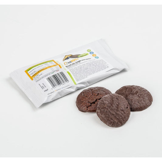 Biscotti KETO SENZA GLUTINE VANIGLIA ricoperti di cioccolato 0% zuccheri