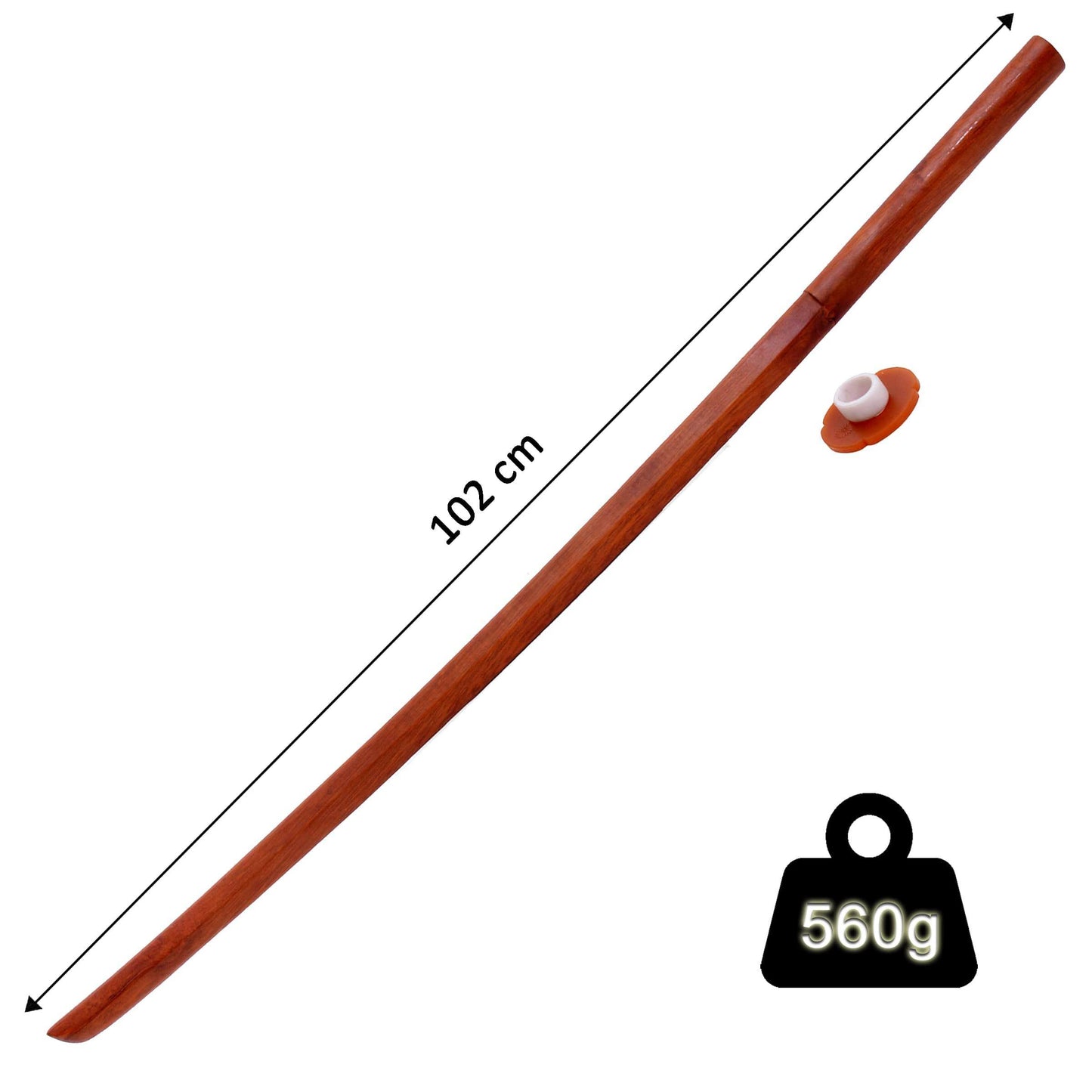 Bokken in legno Suburito, Bokuto con Tsuba - Allenamento per Aikido, Iaido, Kobudo, Kendo, Kenjutsu