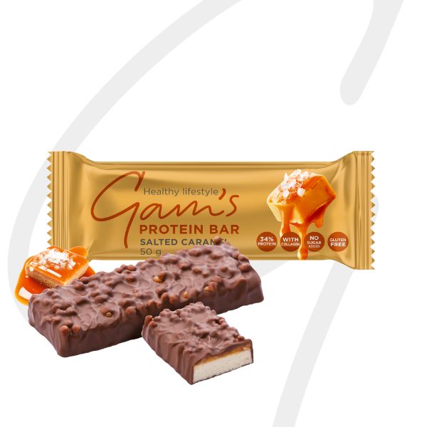 Gam's Barretta Proteica Caramello Salato 50 grammi