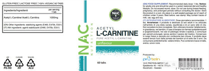 NAC Nutrition ALC Acetyl L Carnitina 1000 60 compresse