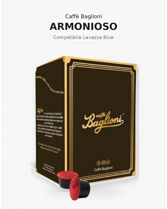 Caffè Baglioni - Armonioso  - Compatibile Lavazza Blu/Black - 40 Capsule