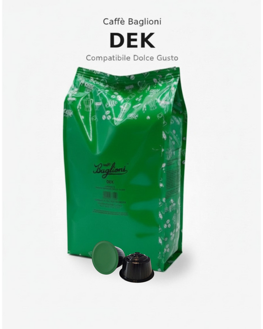 Caffè Baglioni - Decaffeinato - Compatibile Dolce Gusto - confezione da  40 capsule