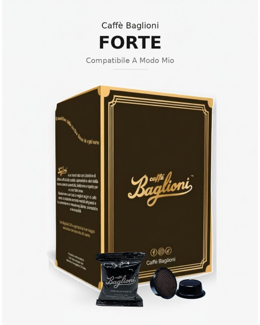 Caffè Baglioni - Gusto Forte - Compatibile A Modo Mio - confezione da  50 capsule