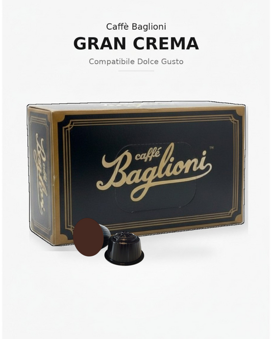Caffè Baglioni - Gran Crema- Compatibile Dolce Gusto - 80 capsule