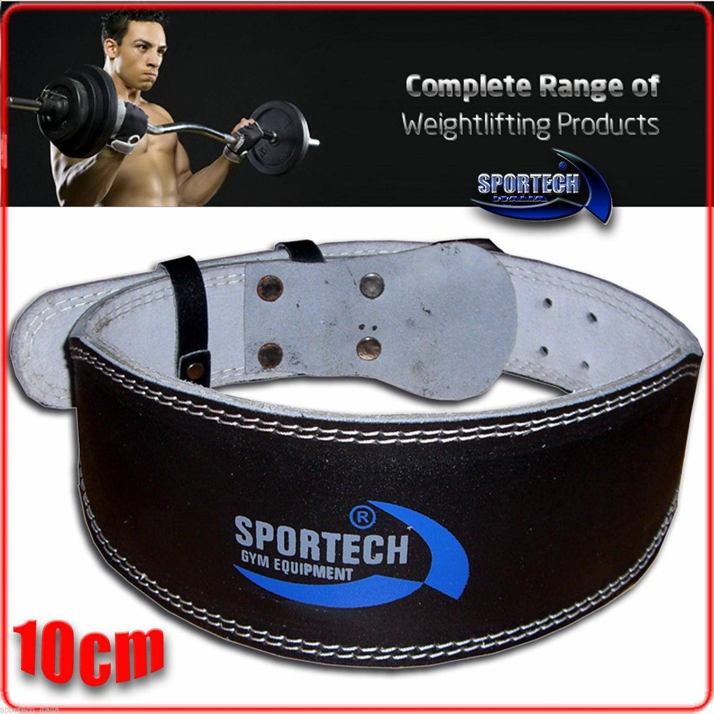 Cintura Pesistica Body Building Palestra sollevamento pesi in ecopelle