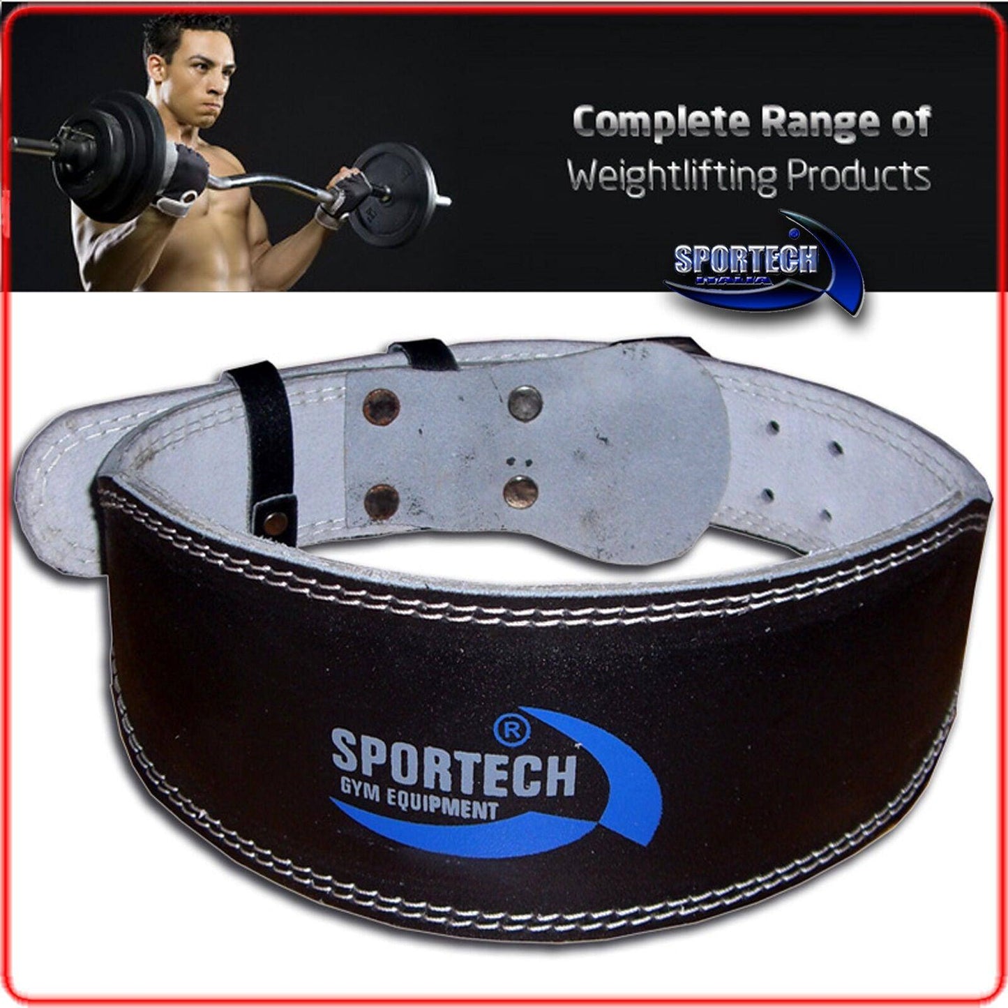 Cintura Pesistica Body Building Palestra sollevamento pesi in ecopelle