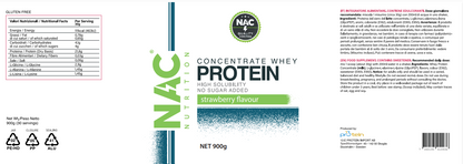 NAC Nutrition Concentrate Whey Protein 900 grammi