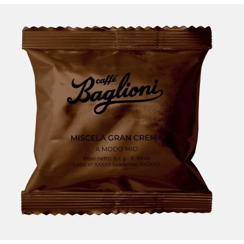 Caffè Baglioni - Gusto Forte - Compatibile A Modo Mio - confezione da  50 capsule