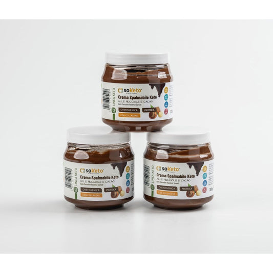 Crema spalmabile Keto alle Nocciole e Cacao 0% di Zuccheri - gr.300