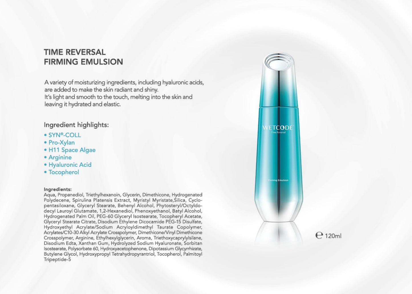 WETCODE - Time Reversal Firming Emulsion 120ml