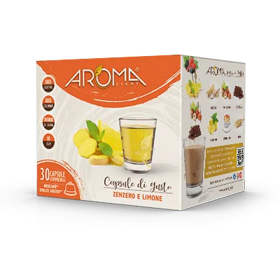 AROMA Zenzero e  Limone 30 Capsule Compatibili Dolce Gusto