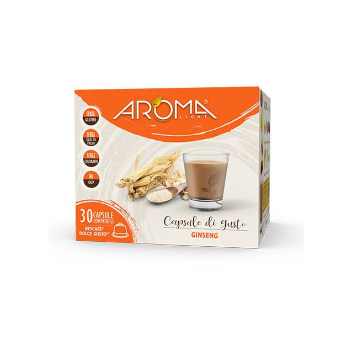 AROMA Caffè Ginseng Aroma Light   - 30 Capsule Compatibili Dolce Gusto*