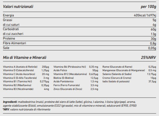 NAC INTEGRATORI - Mass Gainer - 1.5 Kg