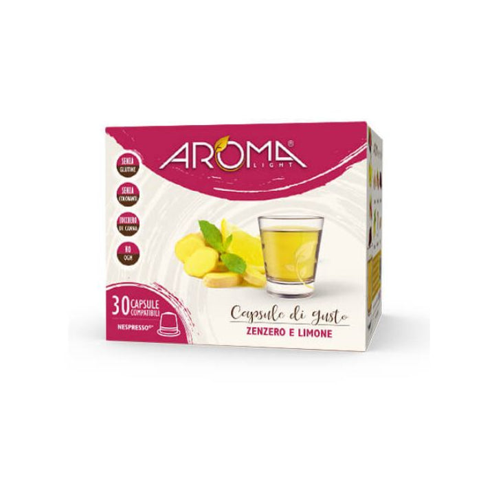 AROMA Zenzero e Limone 30 Capsule Compatibili Nespresso*
