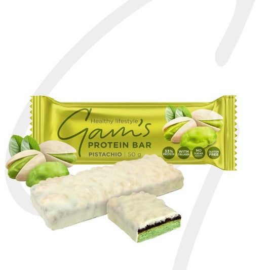 Gam's Barretta Proteica Pistacchio 50 grammi